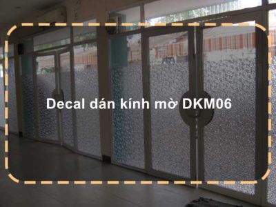 Decal dán kính mờ DKM06