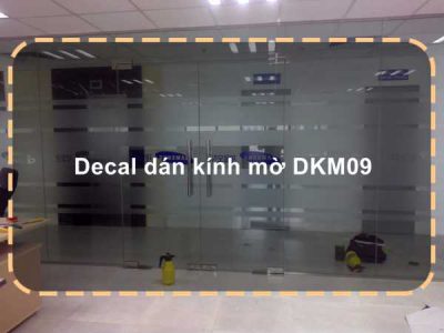 Decal dán kính mờ DKM09