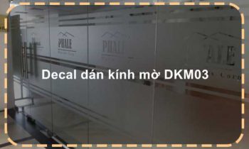 Decal dán kính mờ DKM03
