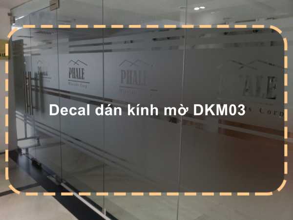 Decal dán kính mờ DKM03