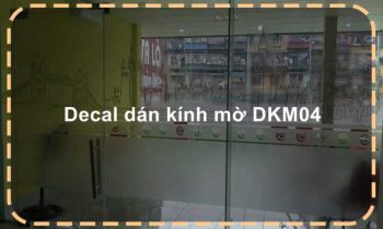 Decal dán kính mờ DKM04