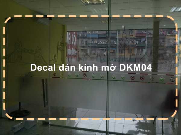 Decal dán kính mờ DKM04