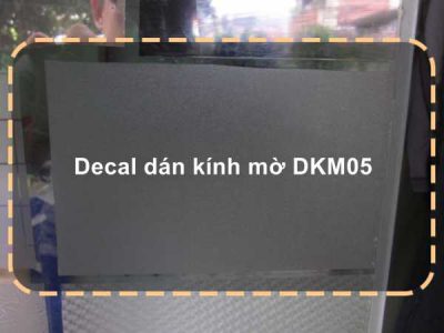 Decal dán kính mờ DKM05