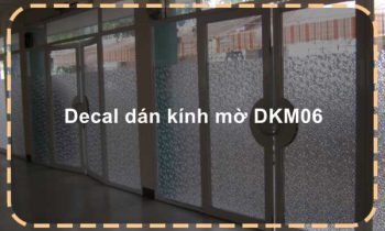 Decal dán kính mờ DKM06