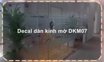 Decal dán kính mờ DKM07
