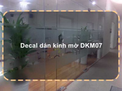 Decal dán kính mờ DKM07