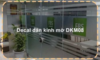 Decal dán kính mờ DKM08