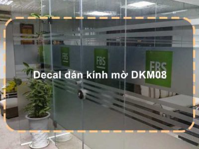 Decal dán kính mờ DKM08