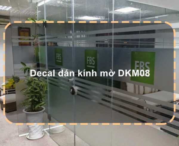 Decal dán kính mờ DKM08