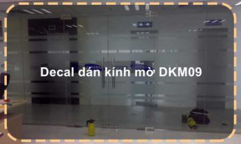 Decal dán kính mờ DKM09