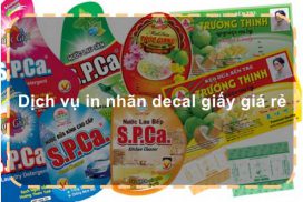 Dịch vụ in nhãn decal giấy giá rẻ