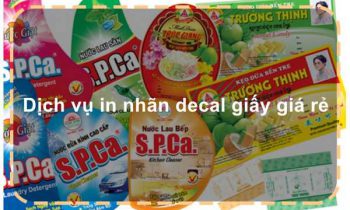 Dịch vụ in nhãn decal giấy giá rẻ