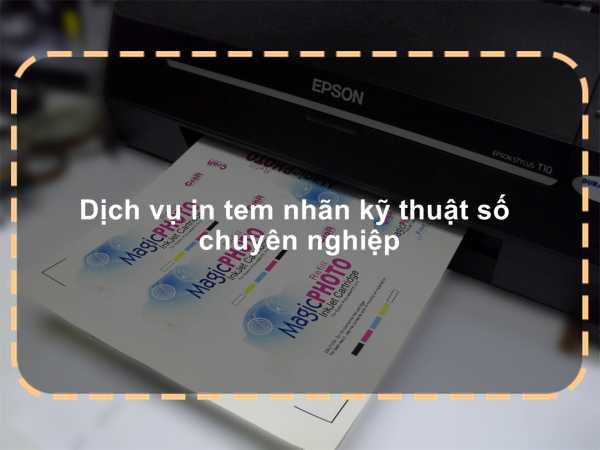 Dịch vụ in tem nhãn kỹ thuật số chuyên nghiệp