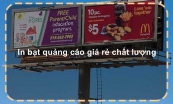 In bạt quảng cáo giá rẻ chất lượng